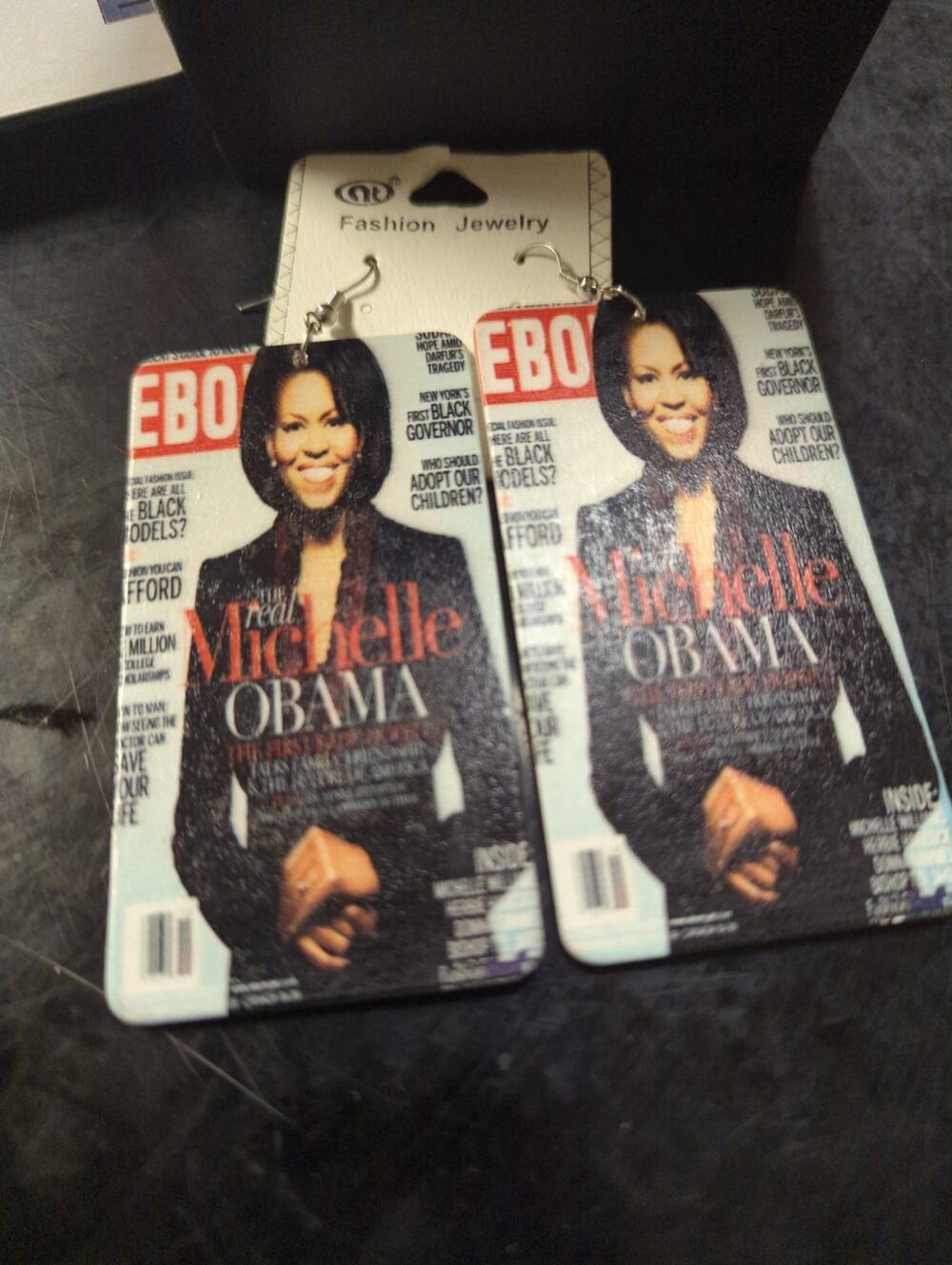 NT fashion Jewelry Magazine post earrings wooden